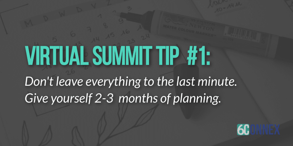 virtual summit tips for success