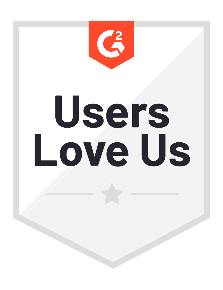 G2 2021 award: Users Love us! badge