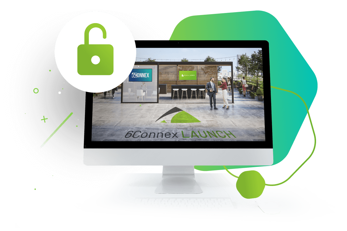 6connex launch virtual event security lock