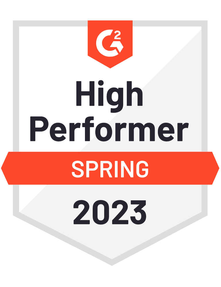 G2 2023 Spring High Performer badge