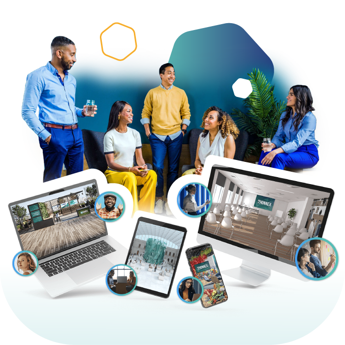 virtual event platform content header
