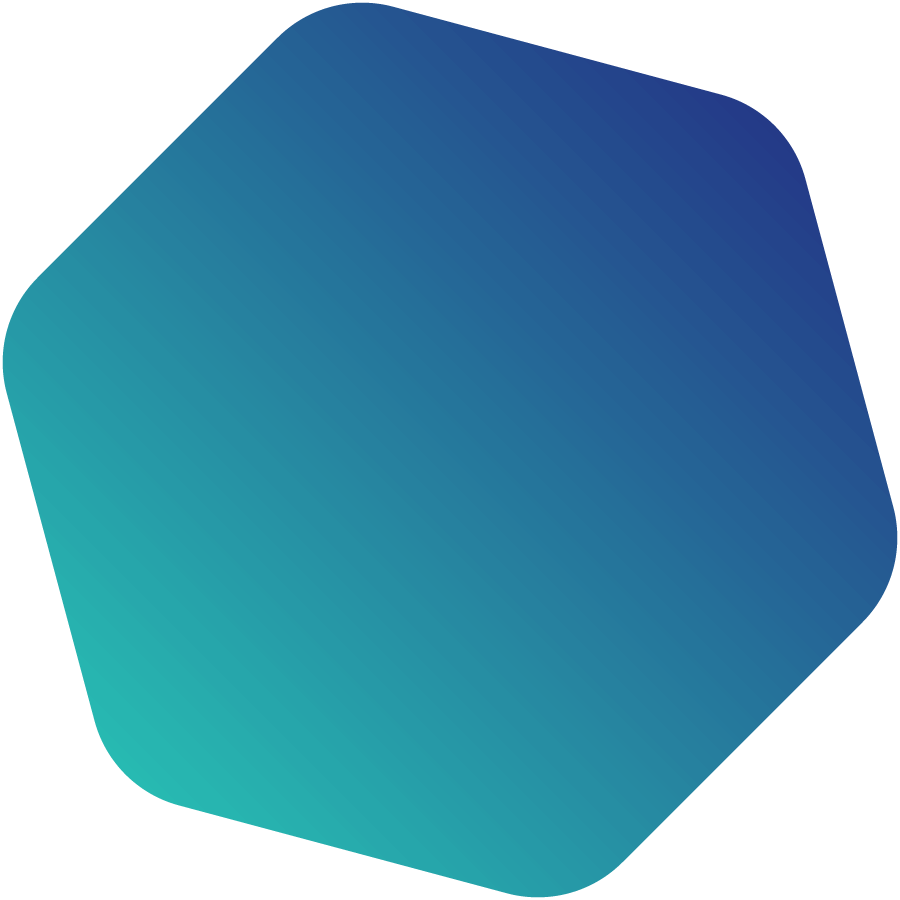 yellow to green gradient hexagon