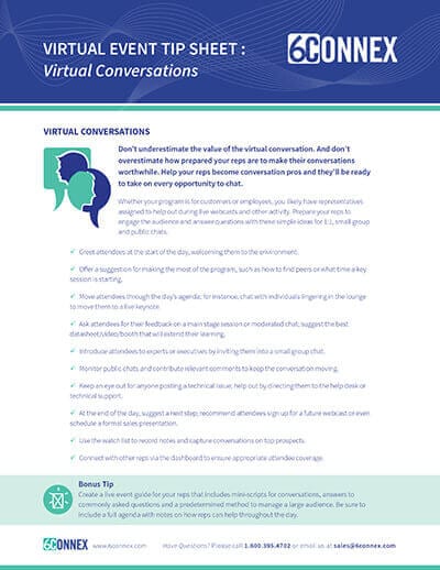 Virtual Event Conversations
