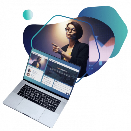 virtual event platform with alternating engaging content